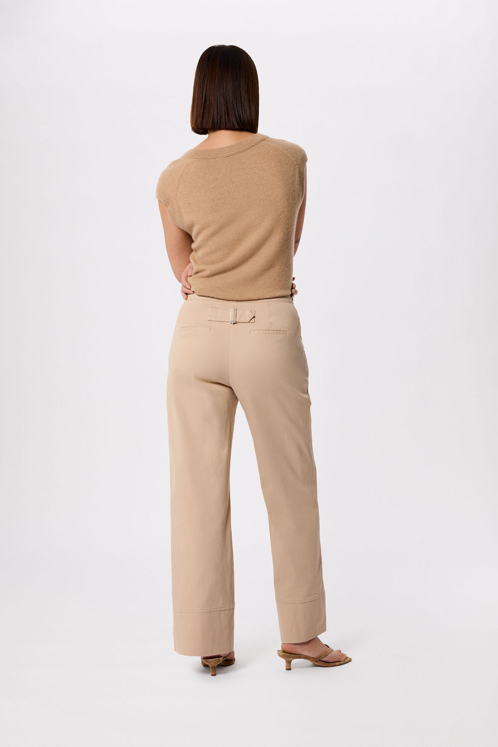 Wide Leg Casual Cotton Trouser