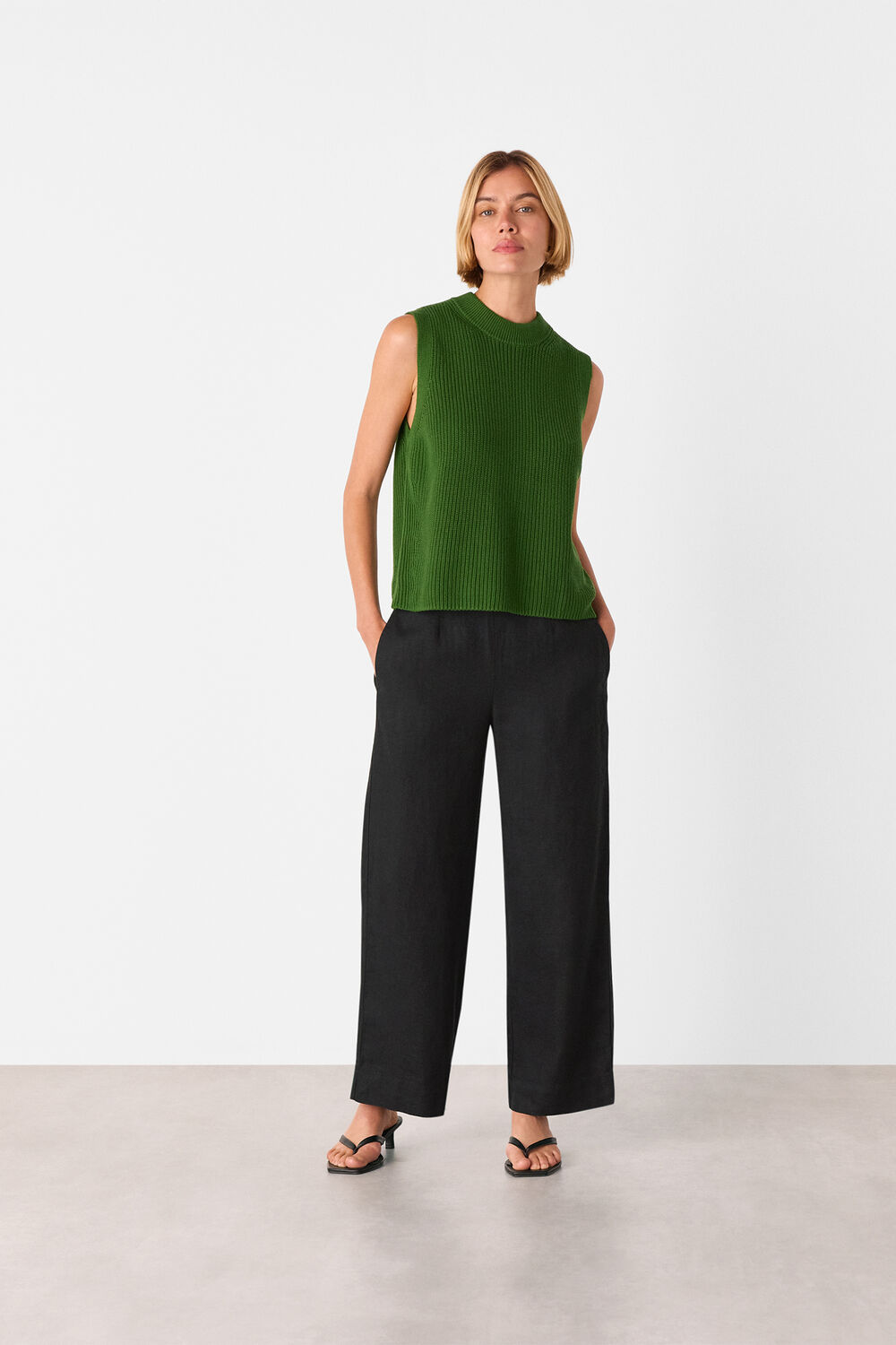 Linen Ankle Length Trouser