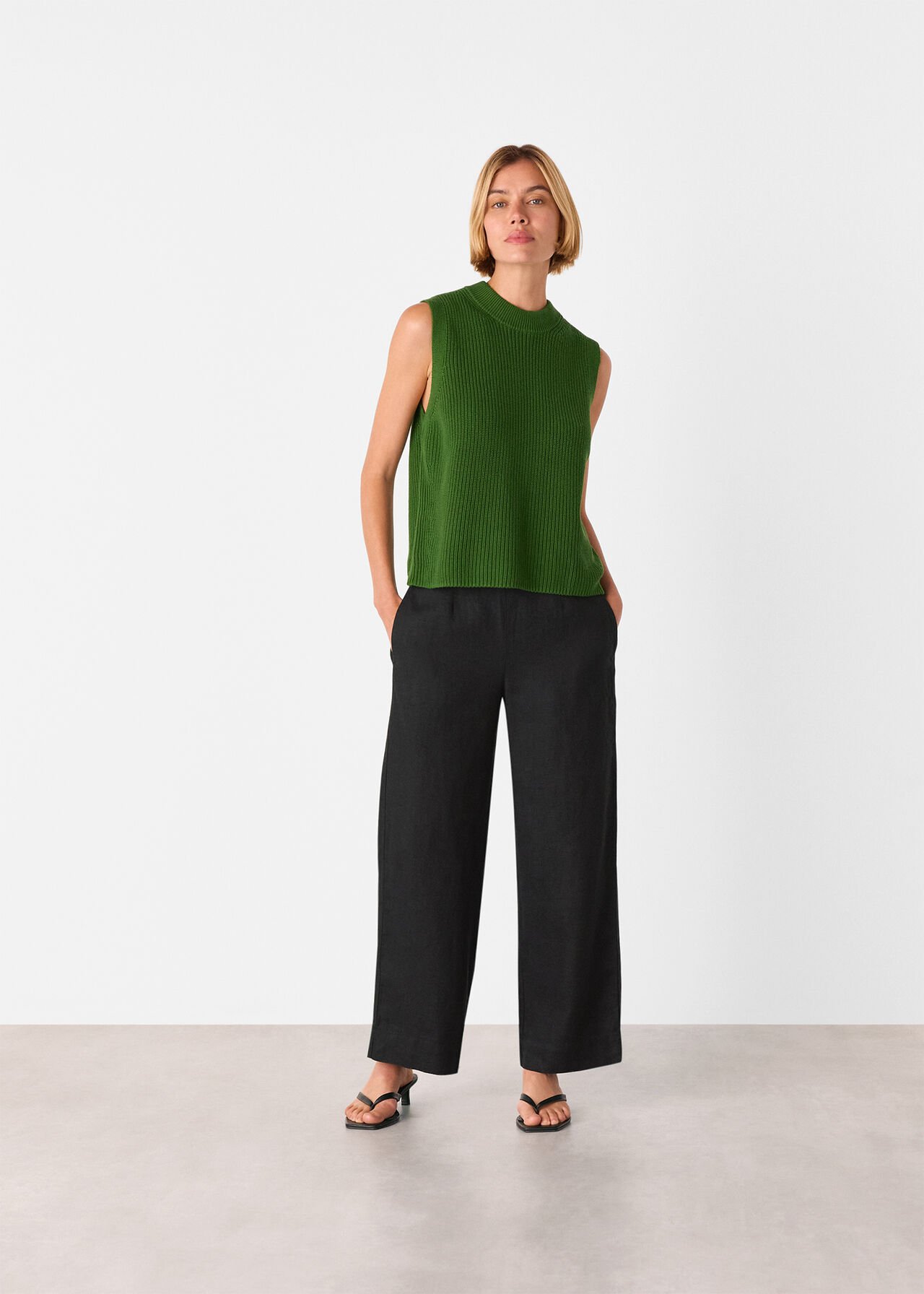 Linen Ankle Length Trouser
