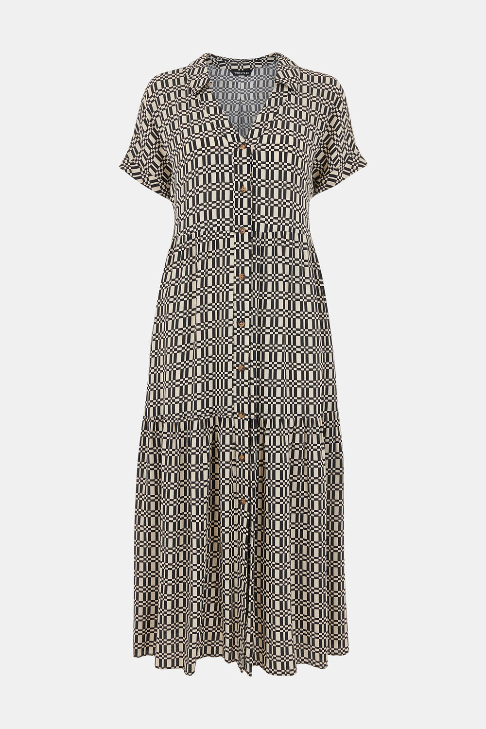 Link Check Print Dress