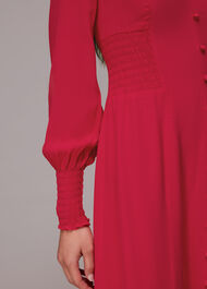Ilana Shirred Midi Dress