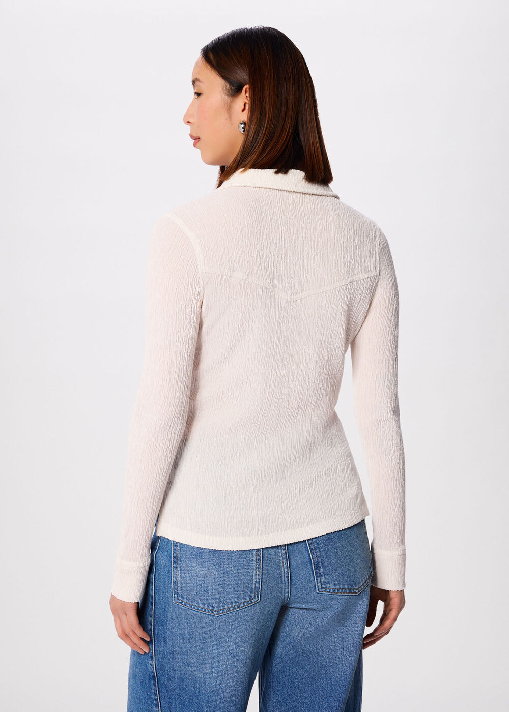 Textured Detail Jersey Shirt