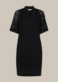 Lina Animal Dobby Dress