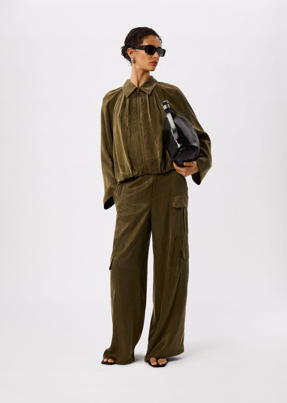 Drapey Bubble Hem Jacket