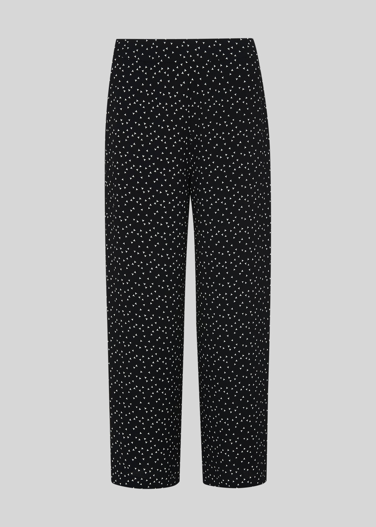 Micro Triangle Crepe Trouser Black/Multi