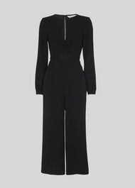 Lexi Twist Front Jumpsuit Black