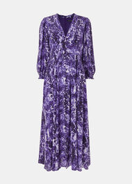 Glossy Leopard Midi Dress