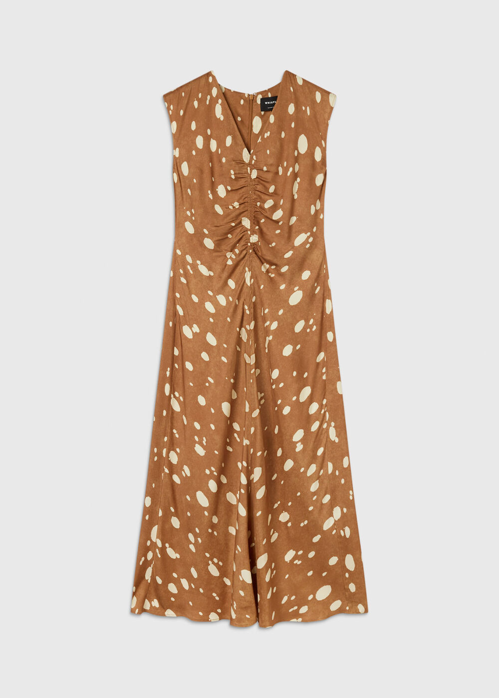 Deer Spot Viscose Midi Dress