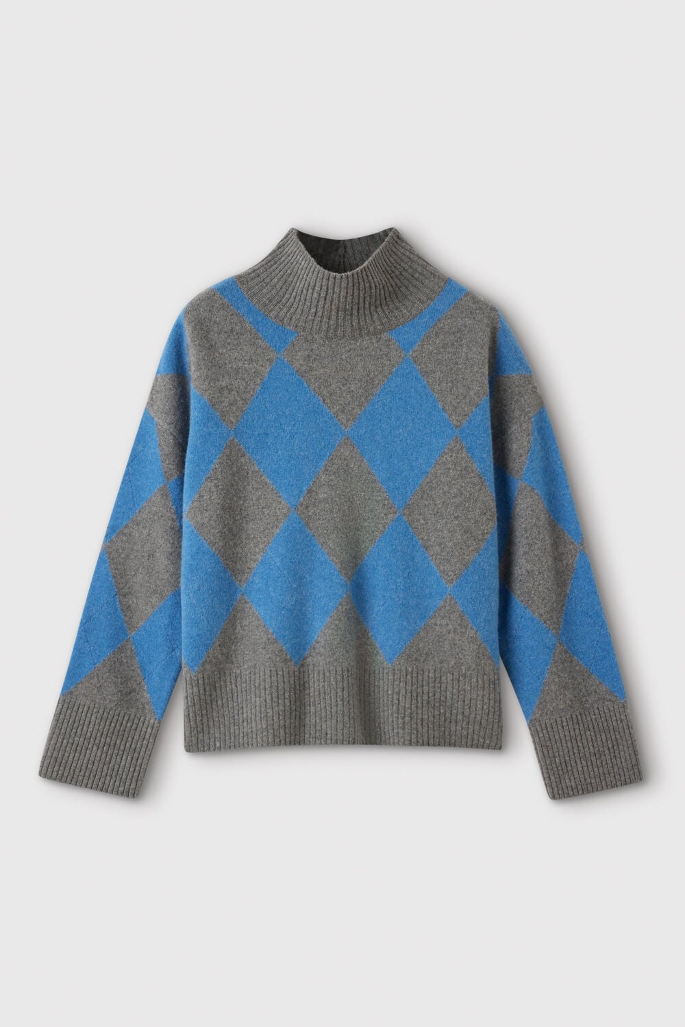 Multicolour Wool Argyle Detail Knit