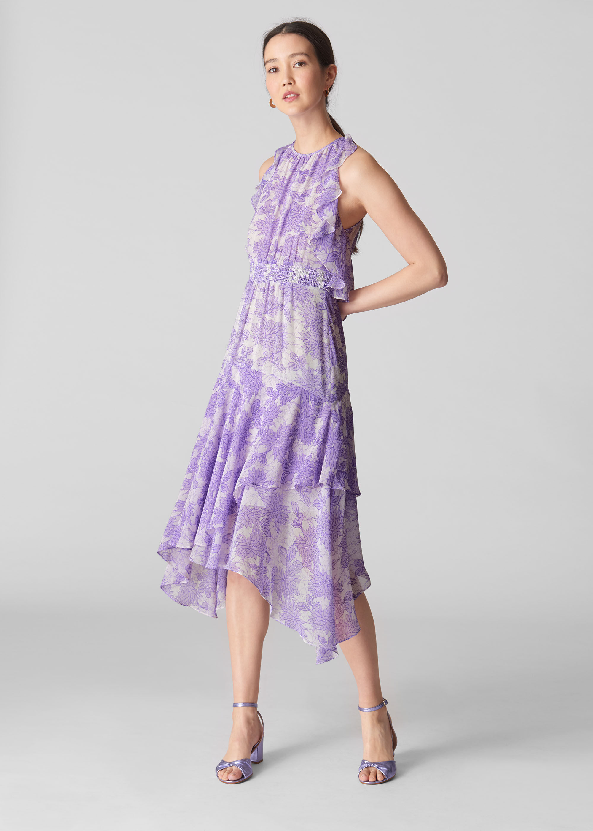 Lilac Print Dress