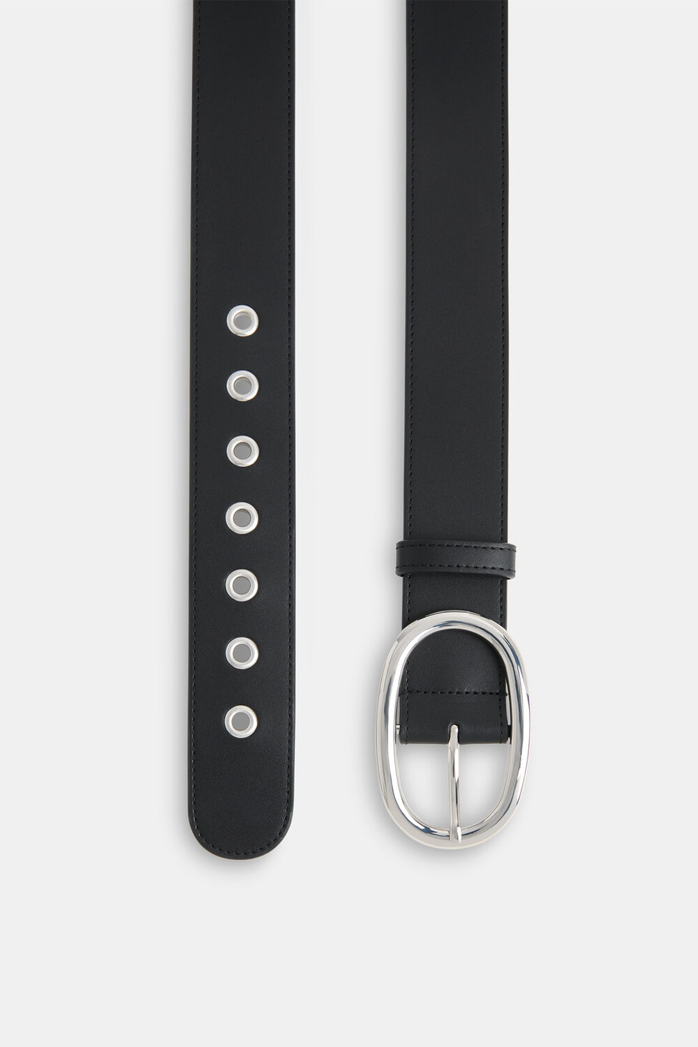 Black Eyelet Detail Belt