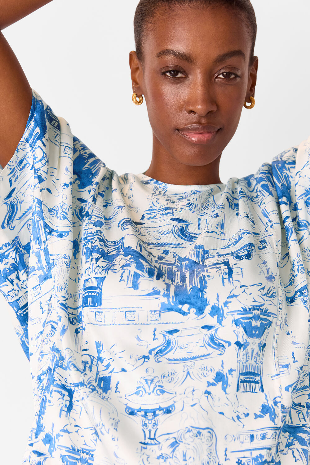 Rome Print Blouse