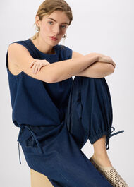 Tie Hem Balloon Trouser