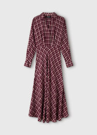 Check Midi Shirt Dress