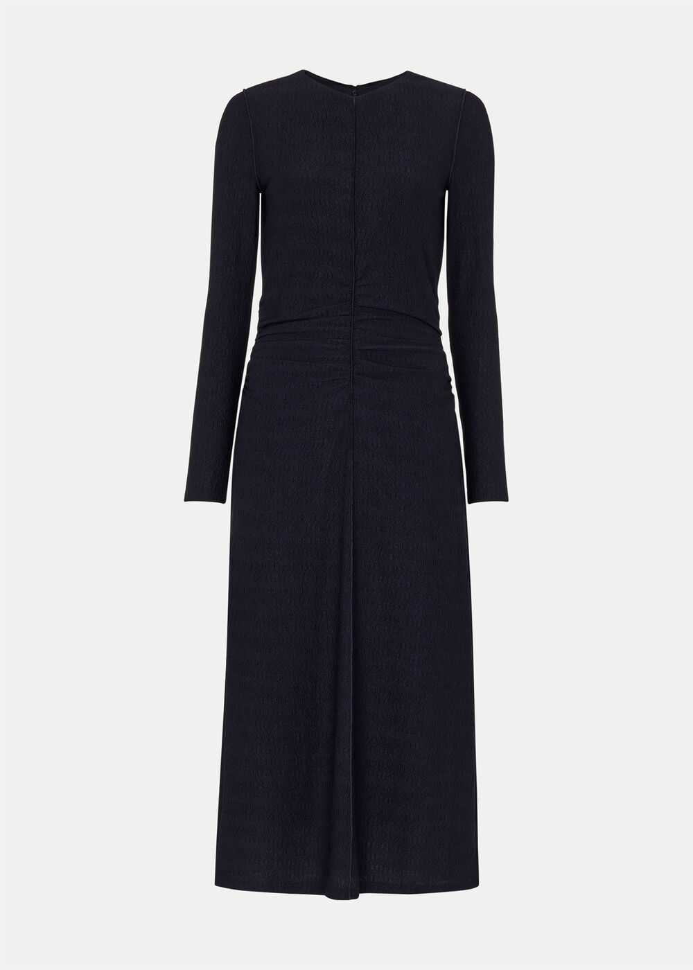 Textured Jersey Ruched Dress