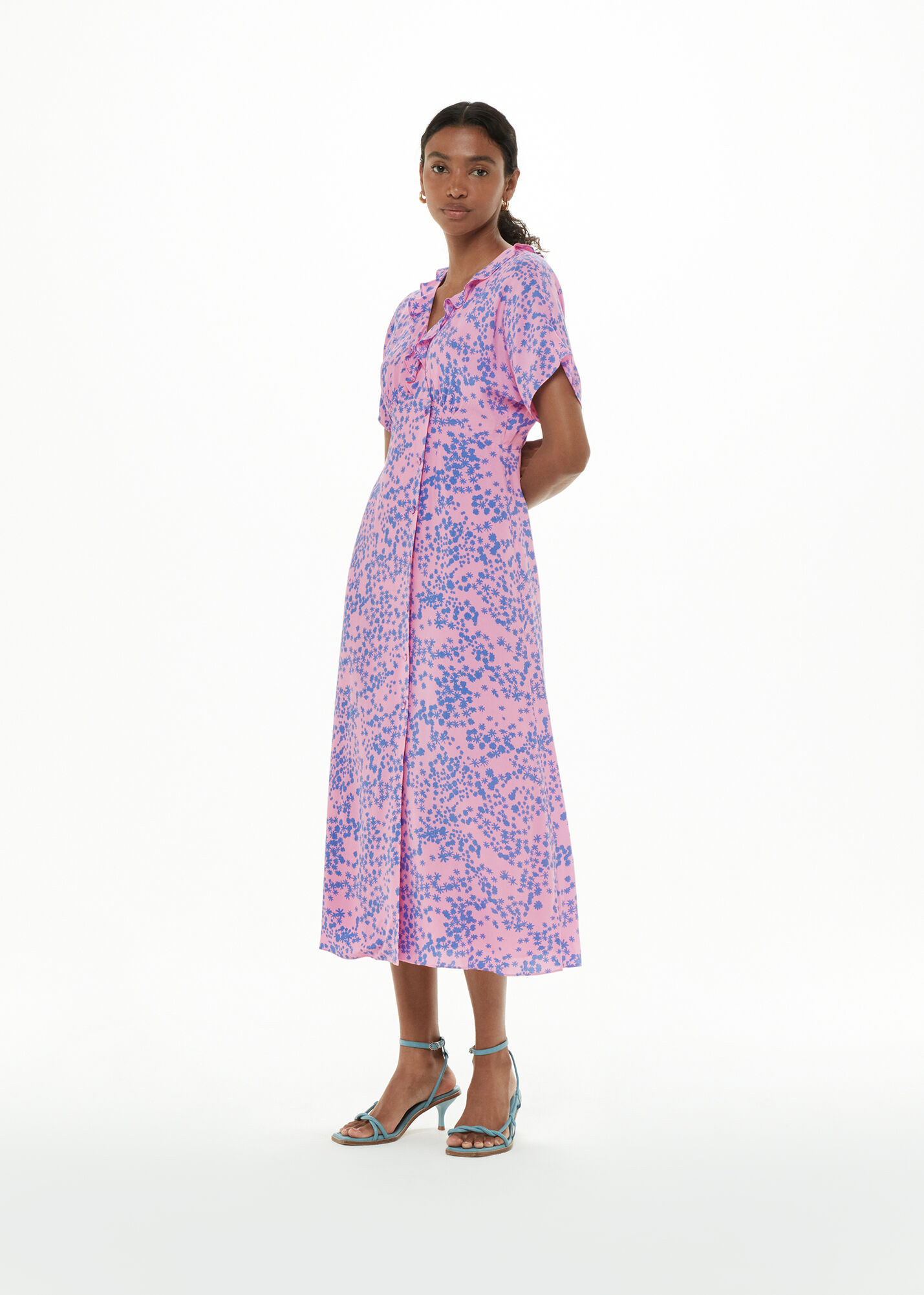 Green/Multi Tropical Floral Samira Skirt | WHISTLES | Whistles US |