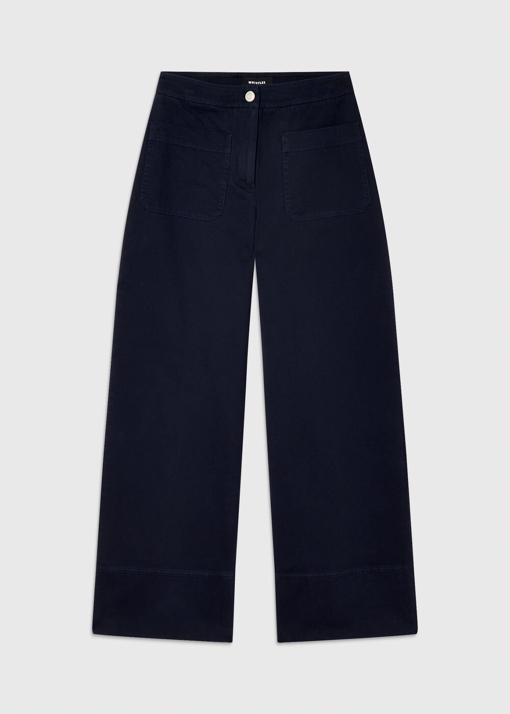 Wide Leg Casual Cotton Trouser