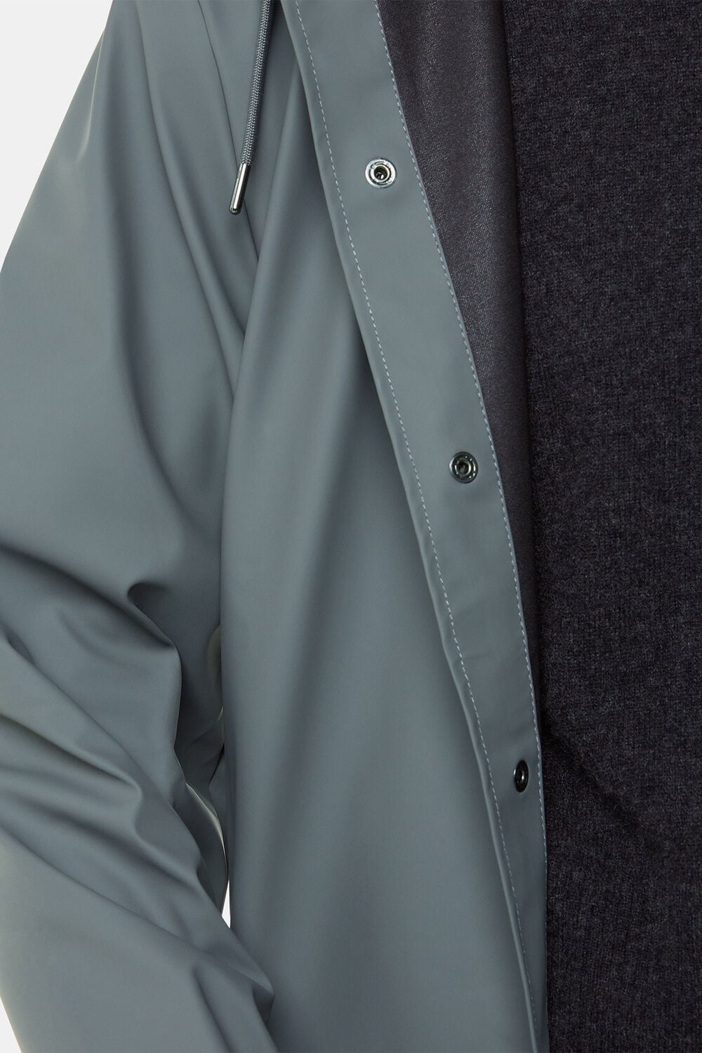 Dark Grey Rains Long Jacket