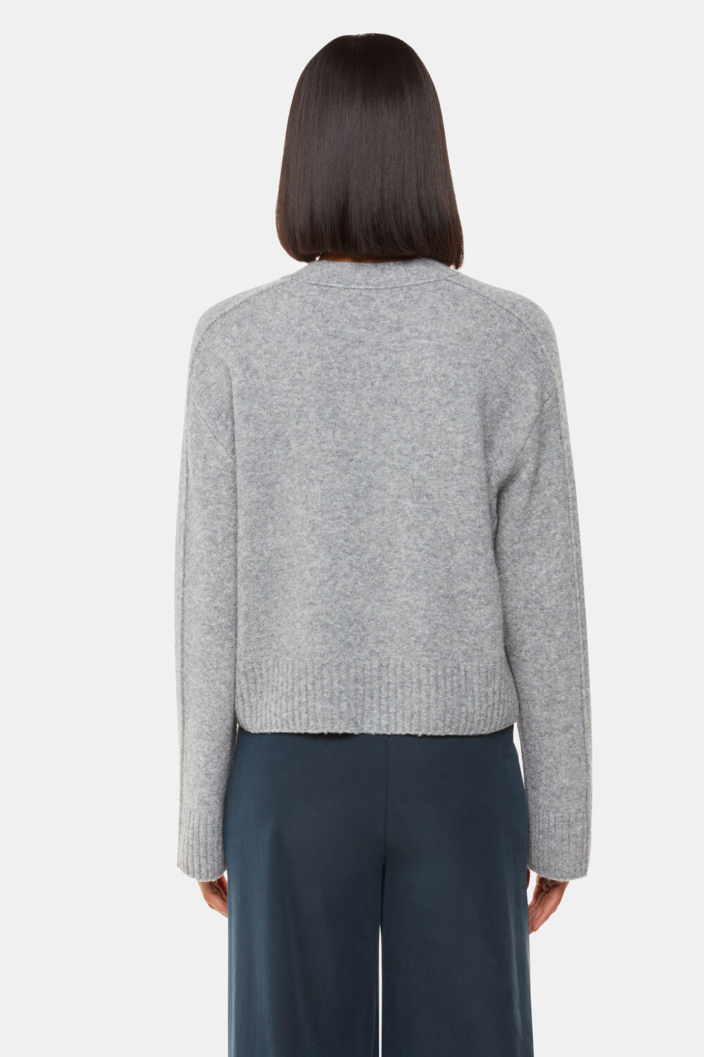 Wool Mix Pocket Cardigan