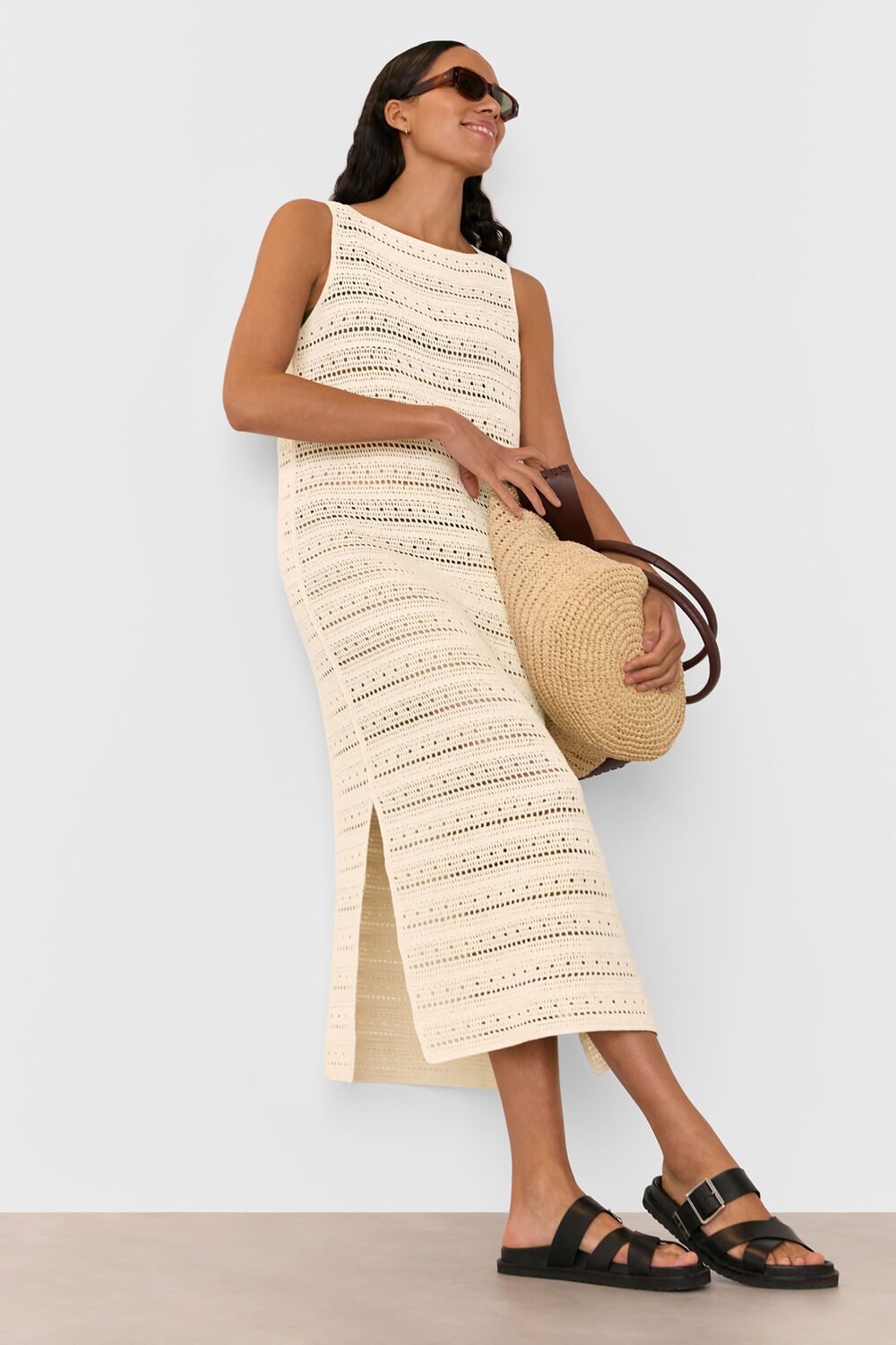 Long Crochet Beach Dress