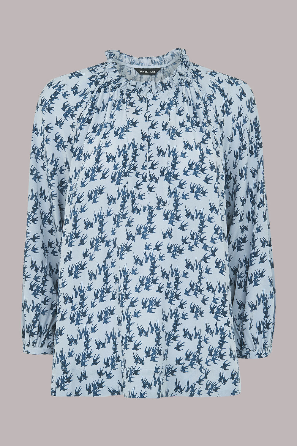 Beatrix Swallows Print Blouse