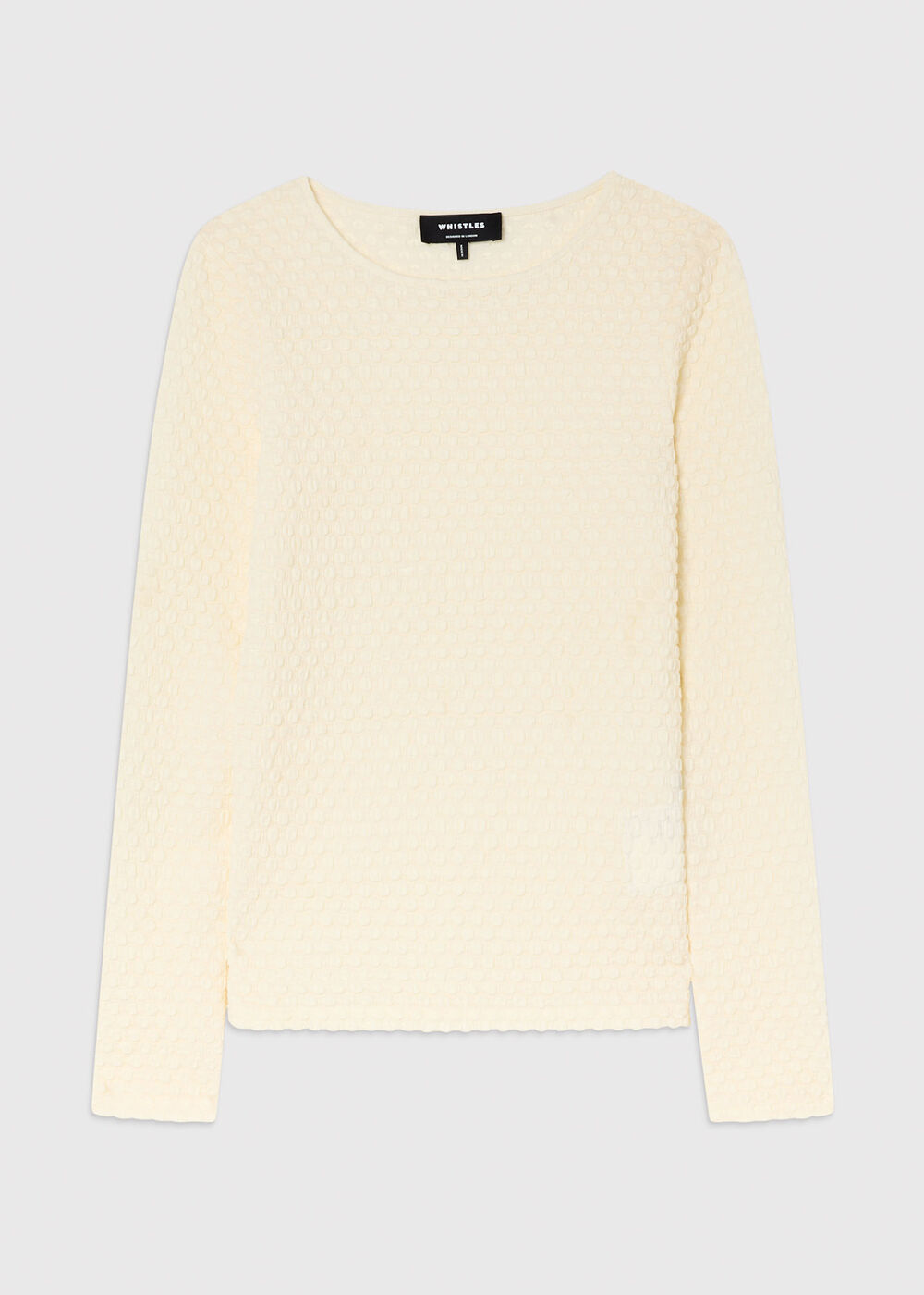 Textured Circle Jersey Top