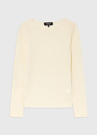 Textured Circle Jersey Top