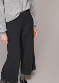 Knitted Wide Leg Marl Trouser