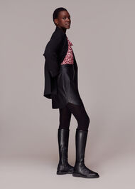 Abstract Cheetah Print Blouse