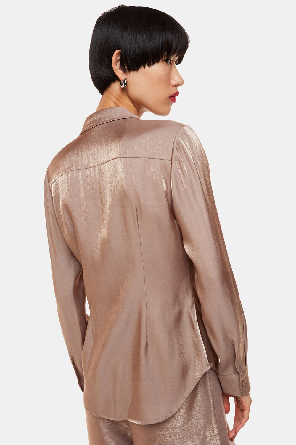 Pewter Tara Metallic Shirt
