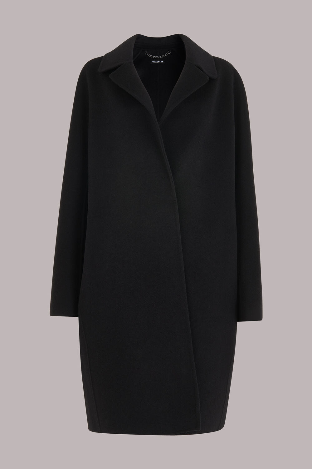 Black Julia Double Faced Coat