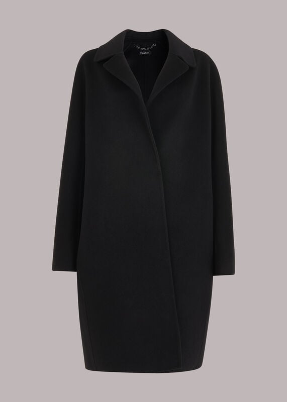Black Julia Double Faced Coat