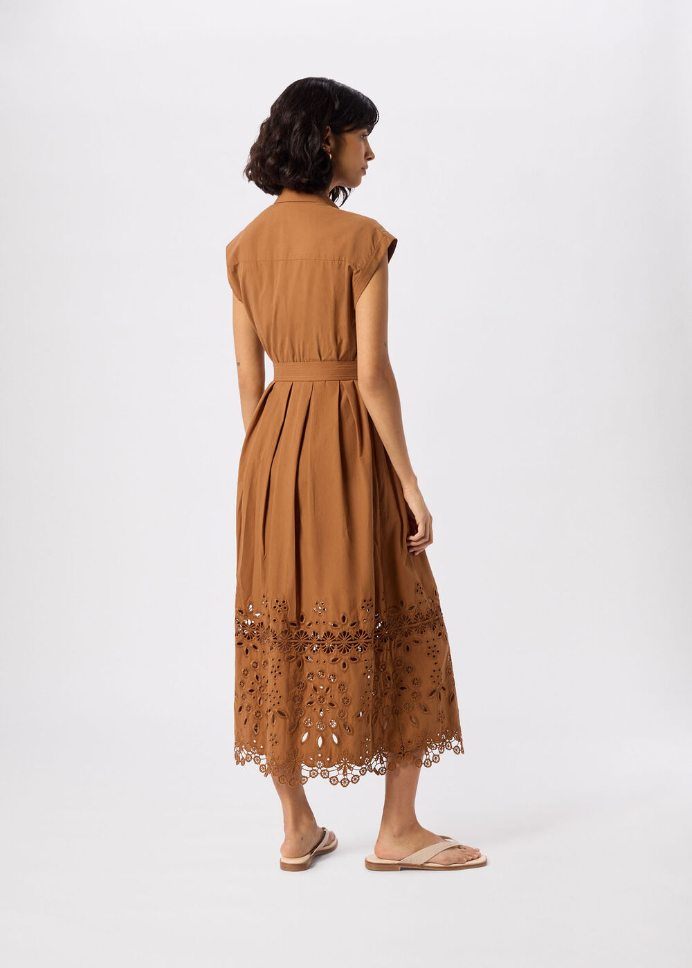 Cotton Broderie Shirt Dress