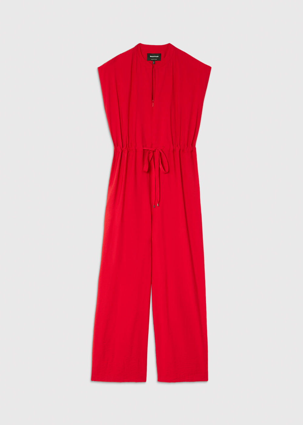 Sleeveless Drawstring Jumpsuit