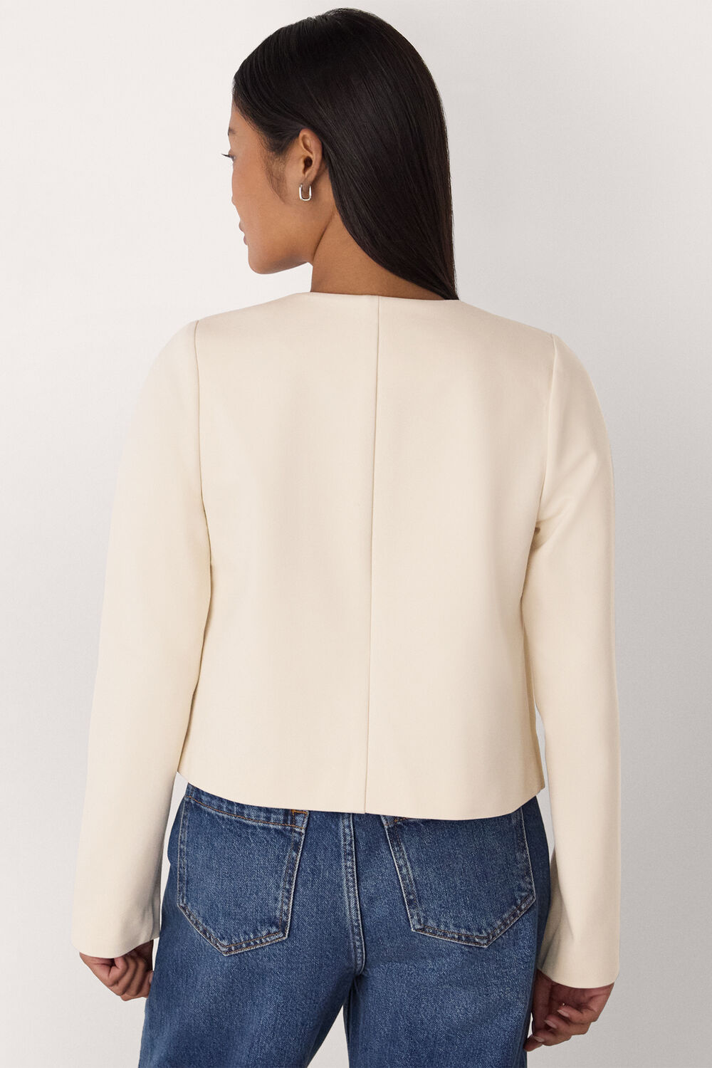 Petite Anne Ponte Button Jacket