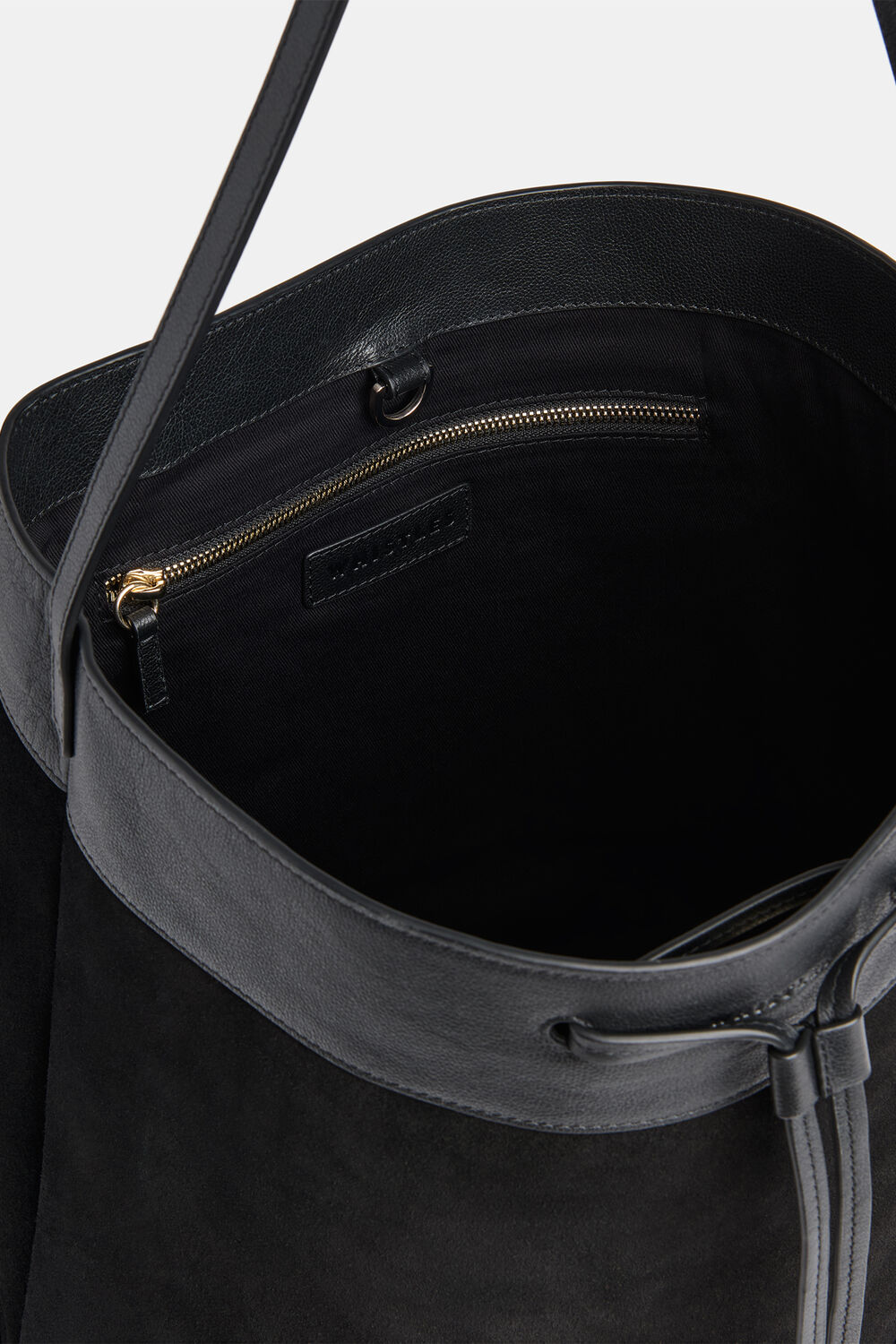 Black Sasha Suede Tote Bag