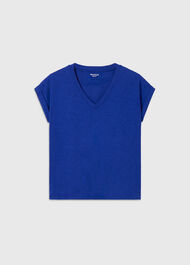 Willa V-Neck Cap Sleeve Tee