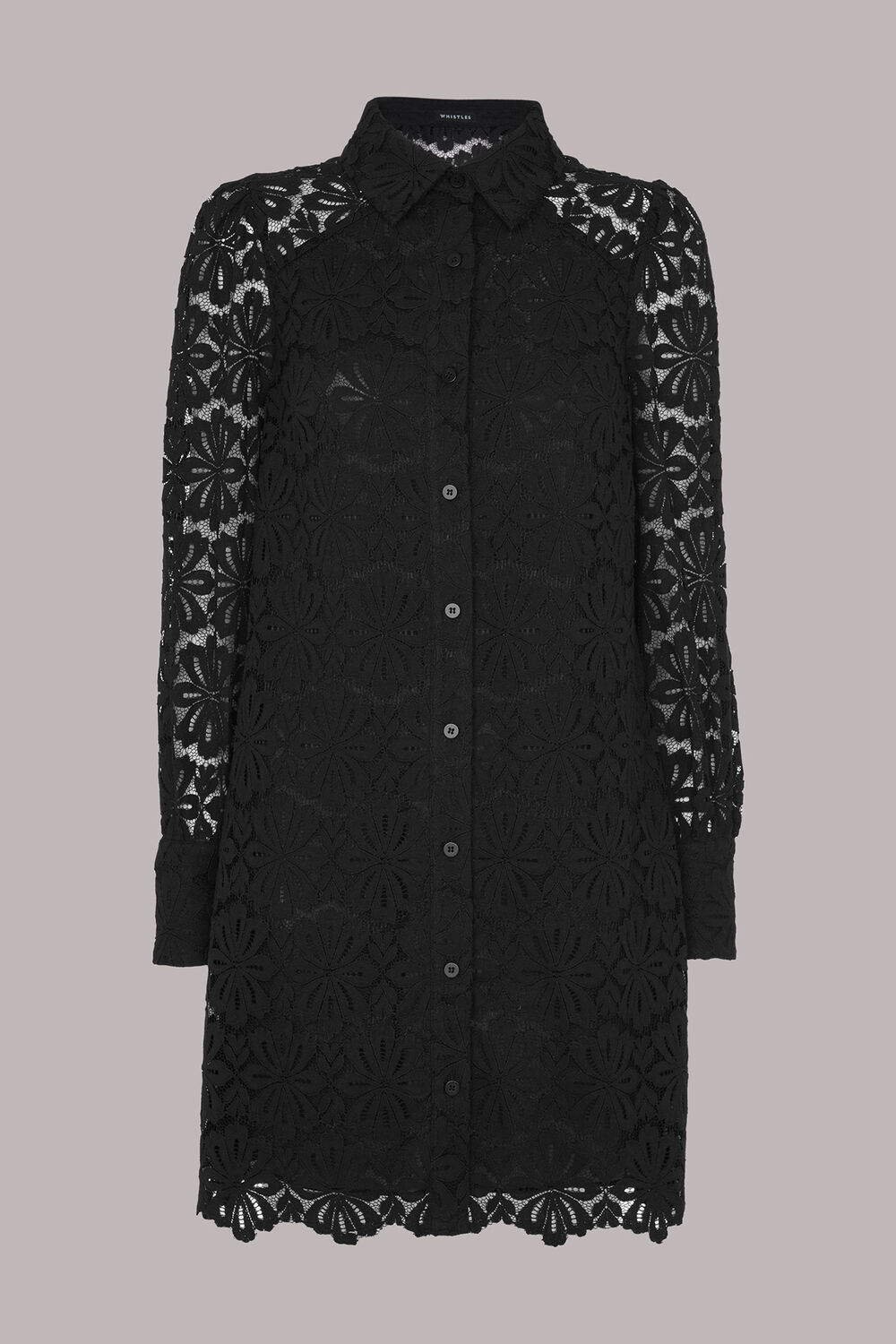Lace Shirt Dress