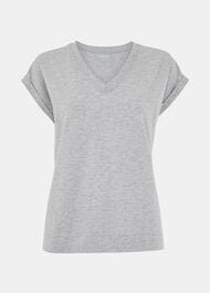Willa V-Neck Cap Sleeve Tee
