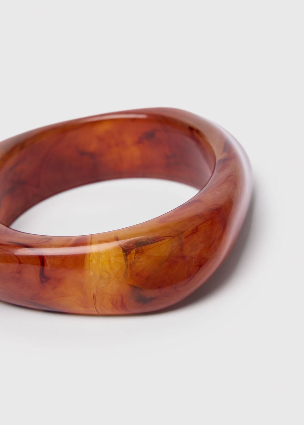 Brown Irregular Chunky Bangle