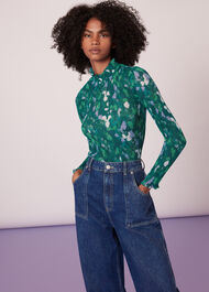 Kaleidoscope Plisse Top