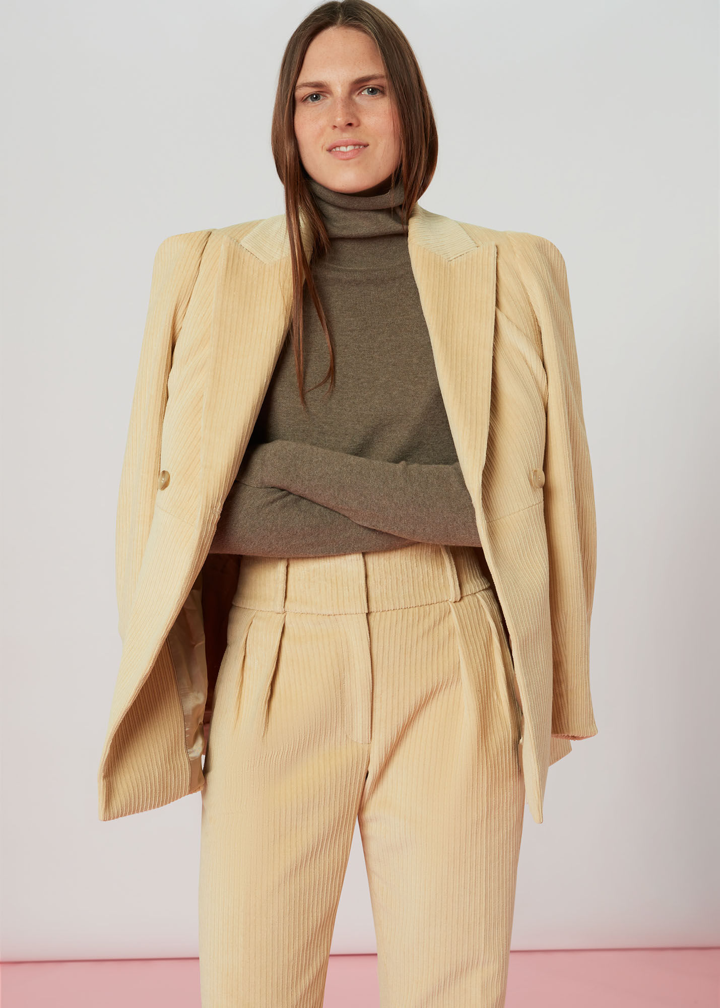 Beige Suki Cord Trouser WHISTLES Whistles UK