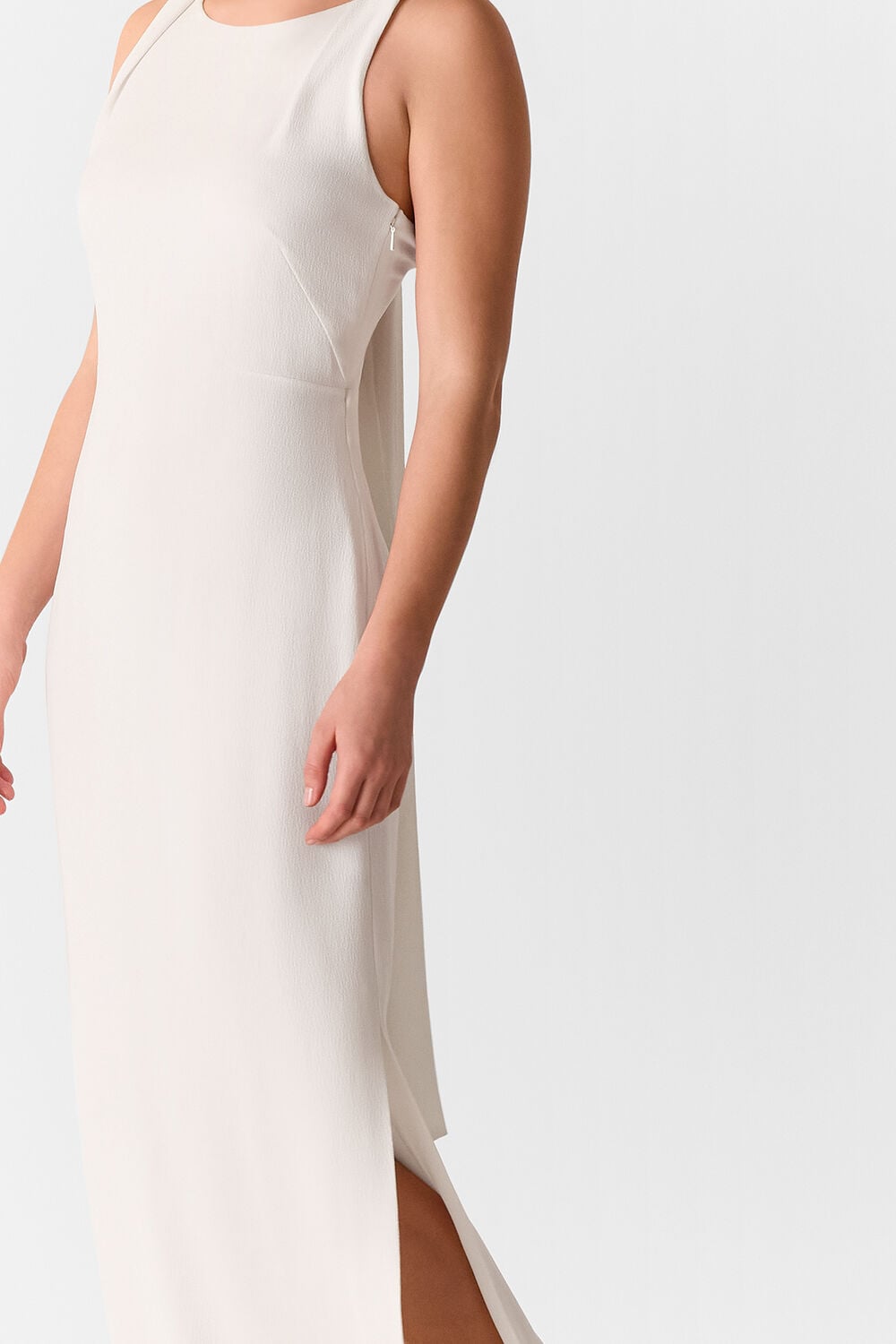 Ivory Tie Back Maxi Dress