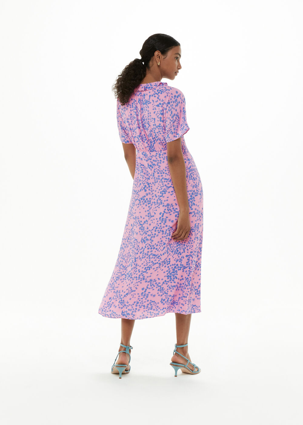 Dandelion Floral Midi Dress