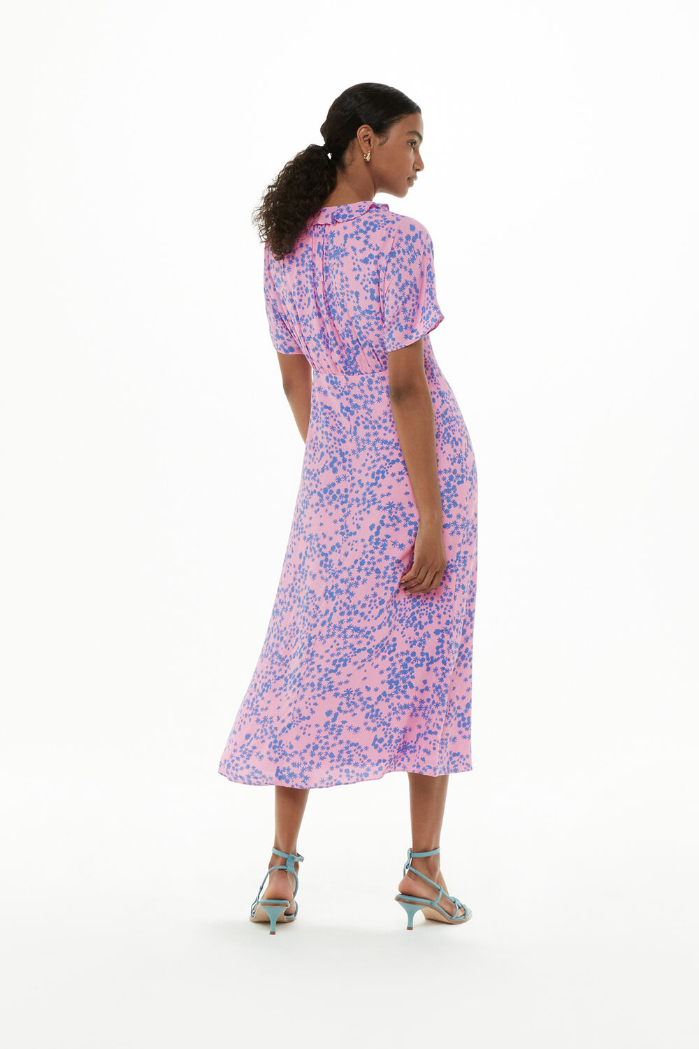 Dandelion Floral Midi Dress