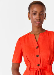 Linen Button Jumpsuit