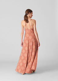 Noa Jacquard Maxi Dress Pale Pink
