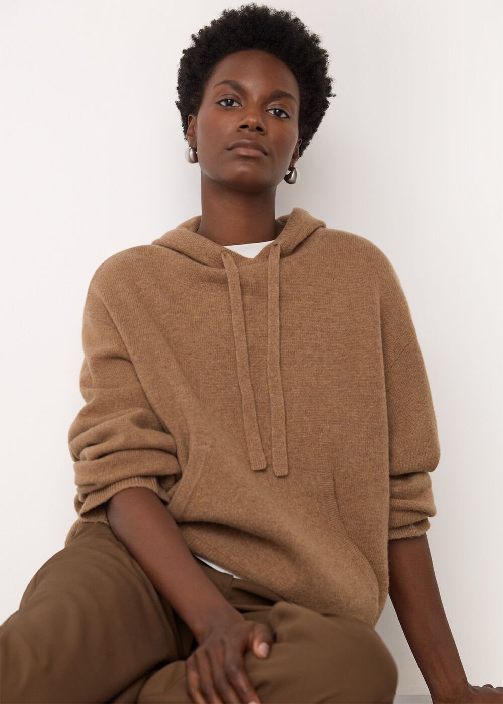 Wool Knitted Hoodie