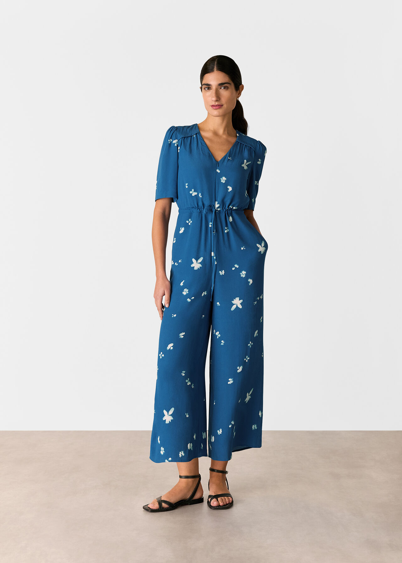 Sun Bleached Floral Jumpsuit
