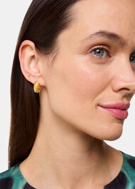 Mini Textured Hoop Earring